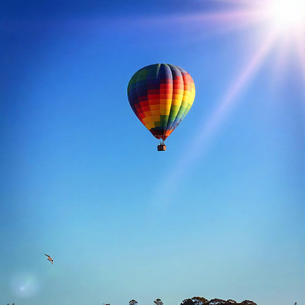 Experience breathtaking views of the Alice Springs Outback with a hot air balloon flight