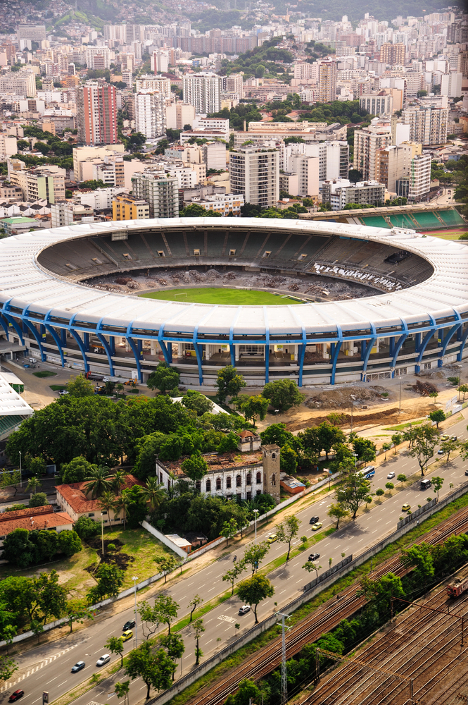 Visit Maracanã Stadium in Rio de Janeiro, home to major football matches and events